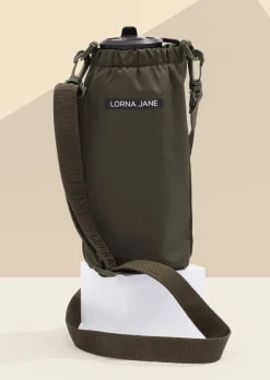 Lorna Jane Active Crossbody Water Bottle Bag LuxuryGreen New
