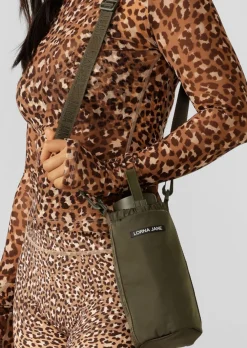 Lorna Jane Active Crossbody Water Bottle Bag LuxuryGreen New