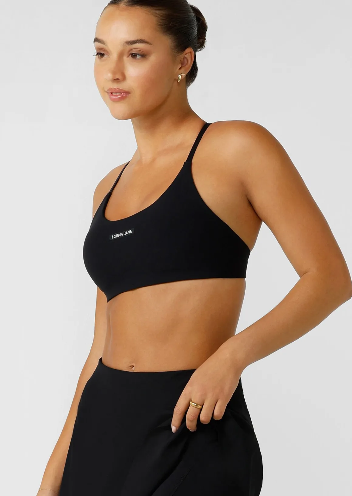 Lorna Jane Adaptable Recycled Sports Bra Black