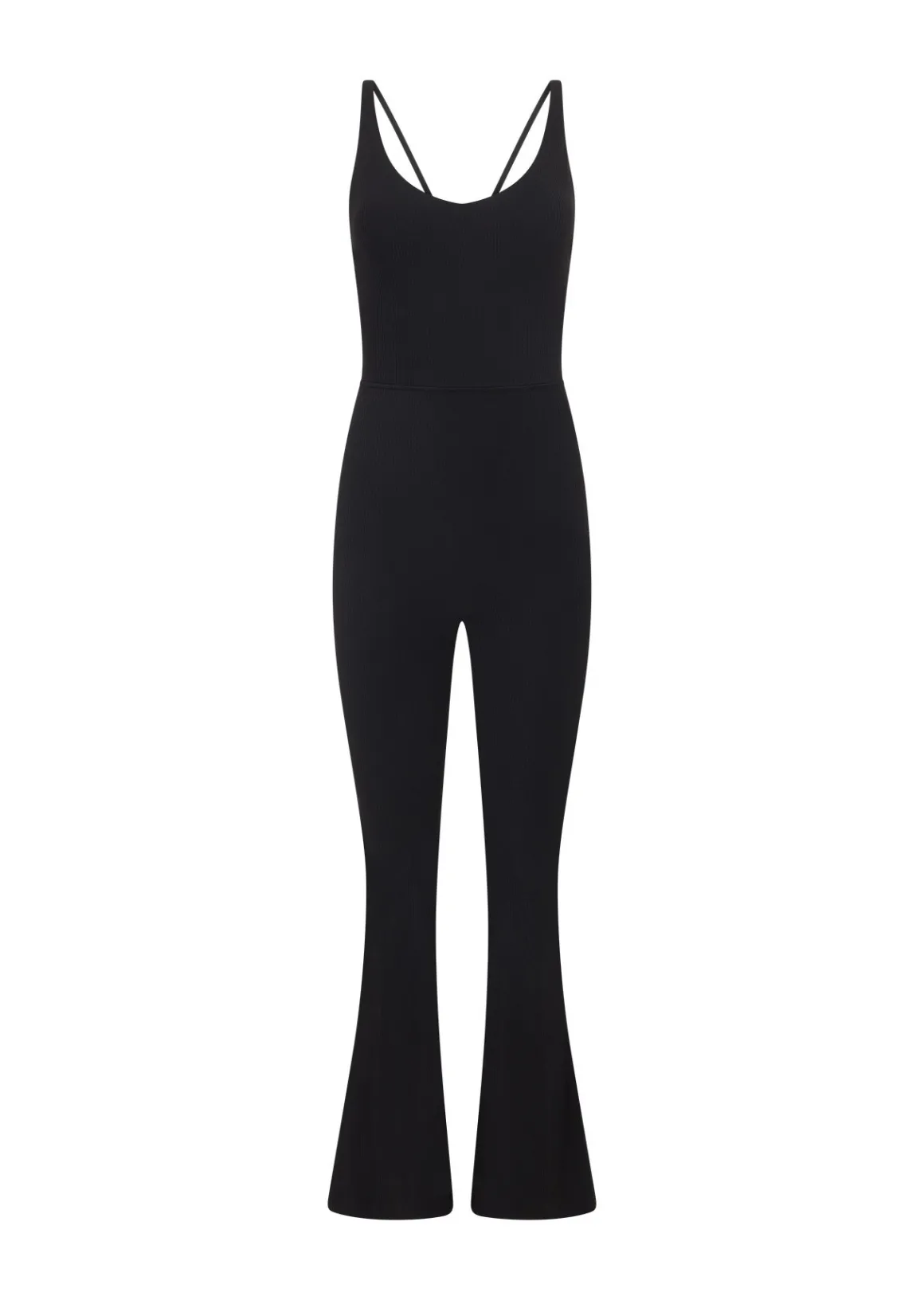 Lorna Jane All Day Active Rib Flare Bodysuit Black Sale