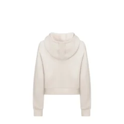 Lorna Jane All Hours Secret Pocket Cropped Hoodie Ivory Outlet