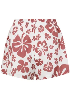 Lorna Jane Aloha Hibiscus Shorts HappyHibiscusPrint