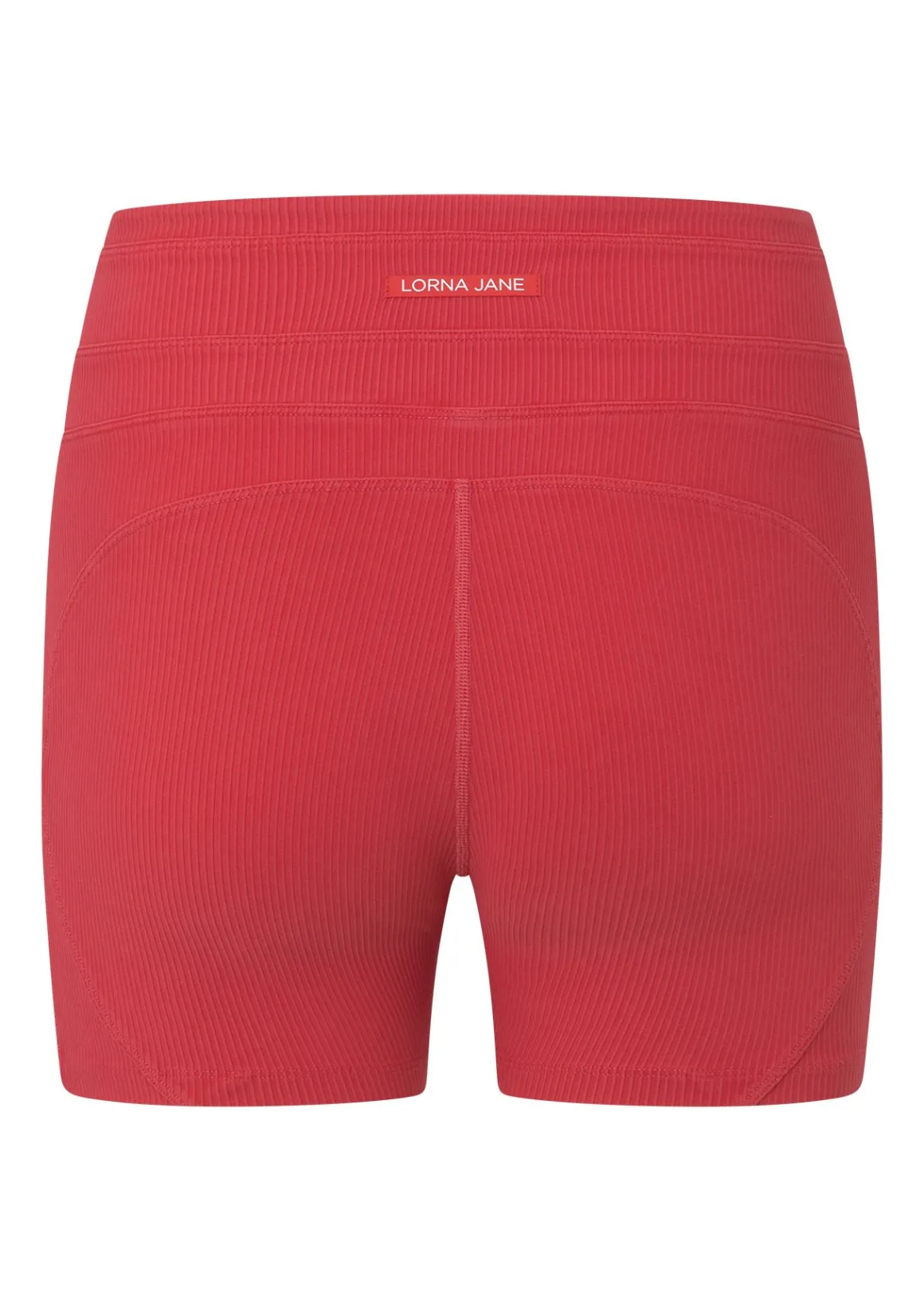 Lorna Jane Amplify Washed Rib 12cm Bike Shorts WashedGinger Clearance