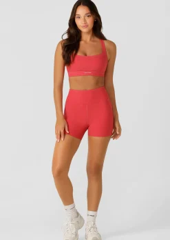 Lorna Jane Amplify Washed Rib Sports Bra WashedGinger Sale