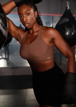 Lorna Jane Amy Maximum Support Sports Bra Chocolate Hot