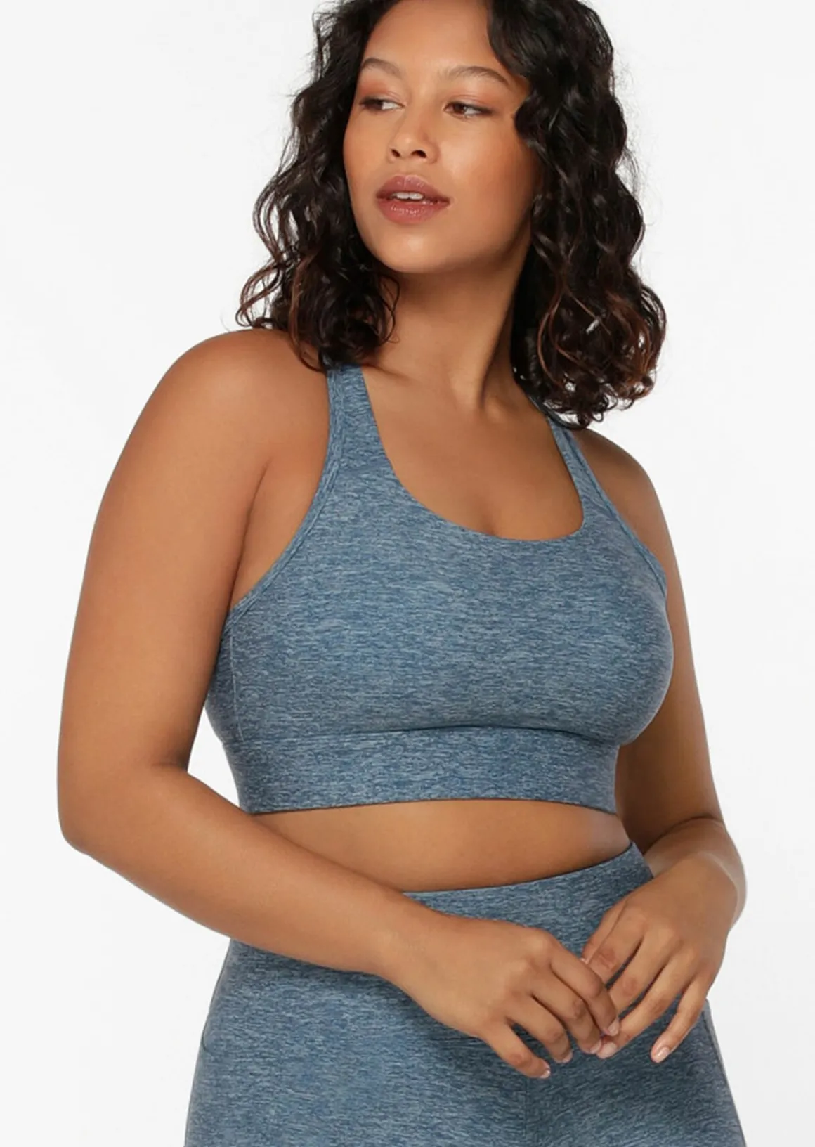 Lorna Jane Amy Maximum Support Sports Bra WashedOutBlueMarlPrint