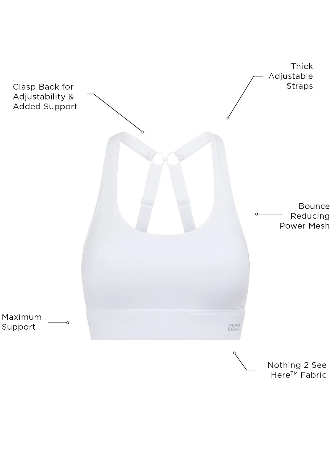 Lorna Jane Amy Maximum Support Sports Bra White Best