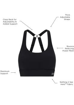 Lorna Jane Amy Maximum Support Sports Bra Black
