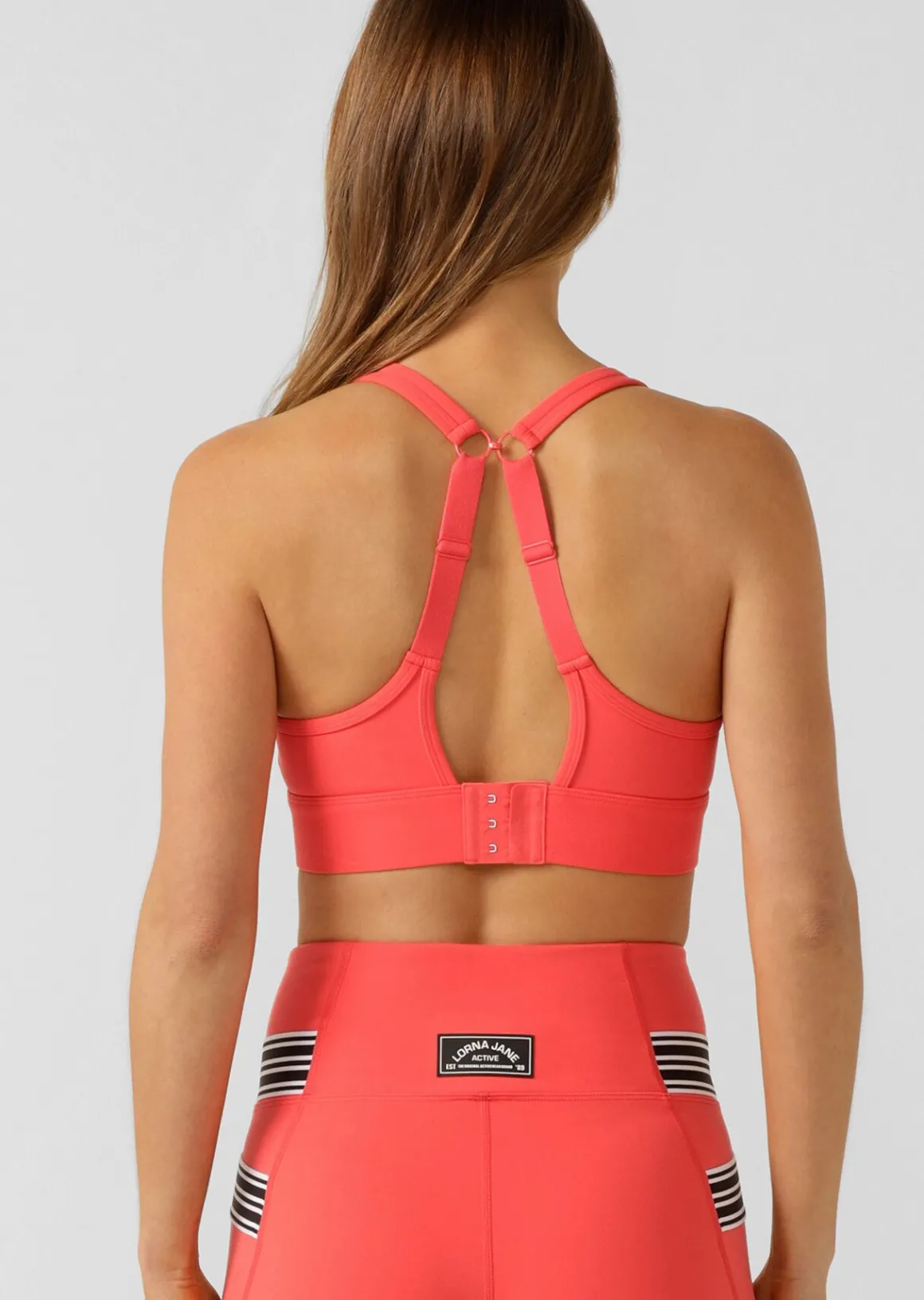 Lorna Jane Amy Maximum Support Sports Bra Strawberry