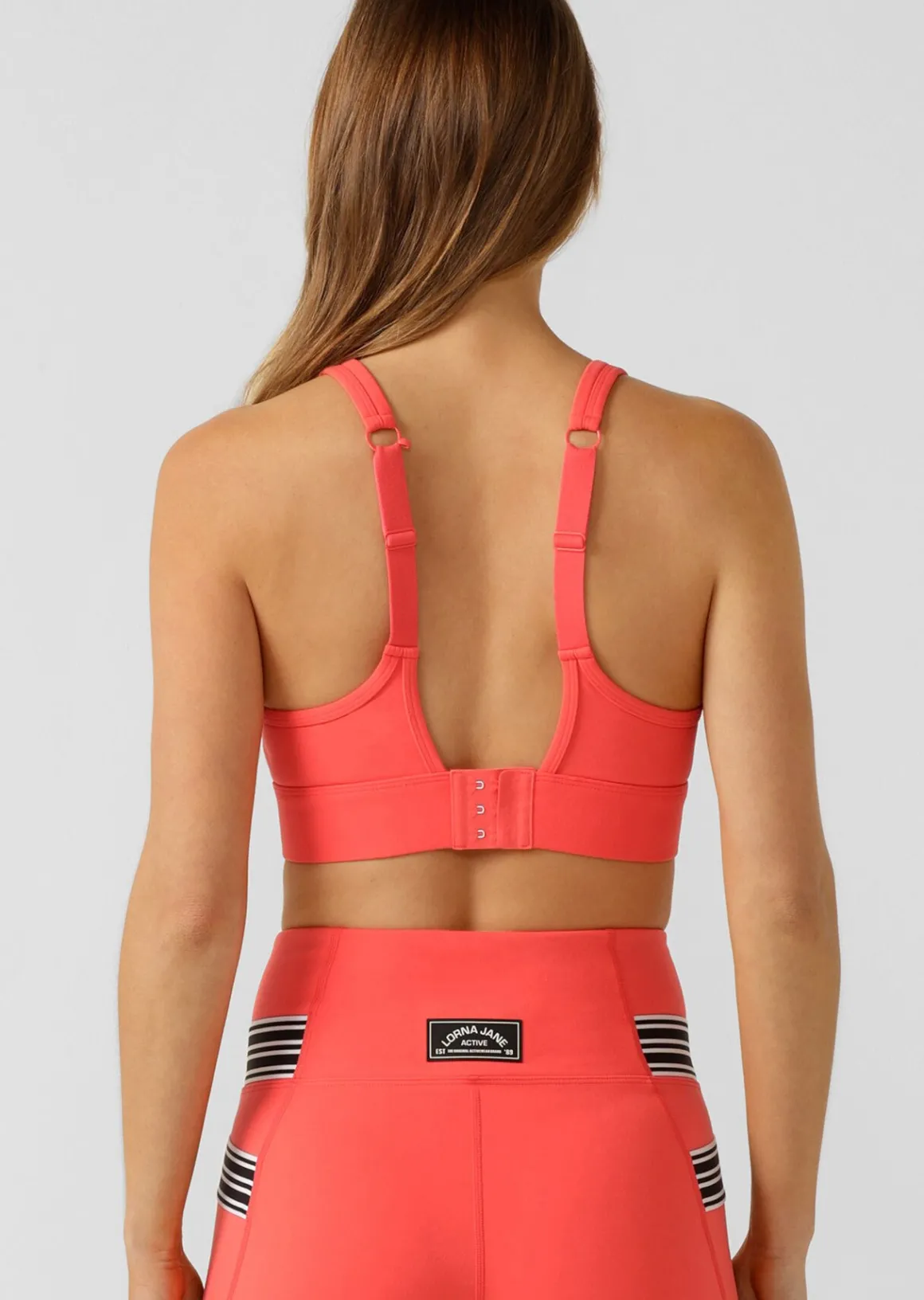 Lorna Jane Amy Maximum Support Sports Bra Strawberry