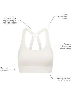 Lorna Jane Amy Maximum Support Sports Bra Cream Discount