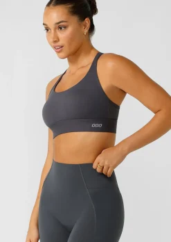 Lorna Jane Amy Maximum Support Sports Bra Titanium New