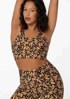 Lorna Jane Amy Maximum Support Sports Bra AbstractFloralPrint