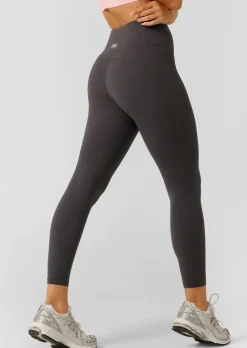 Lorna Jane Amy No Ride Phone Pocket Ankle Biter Tech Leggings DarkTitanium Sale
