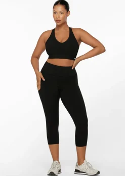Lorna Jane Amy Phone Pocket 7/8 Tech Leggings Black Best