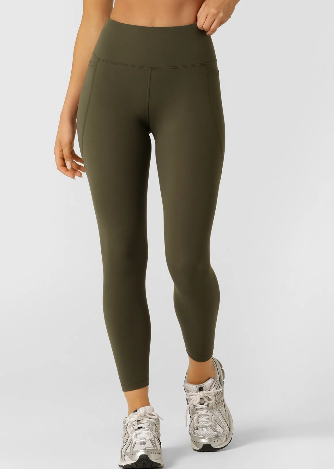 Lorna Jane Amy Phone Pocket Ankle Biter Tech Leggings LuxuryGreen Hot