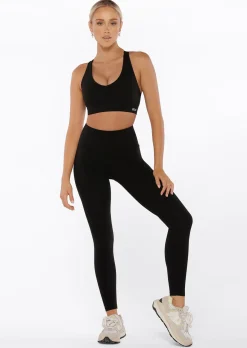 Lorna Jane Amy Phone Pocket Full Length Tech Leggings Black New