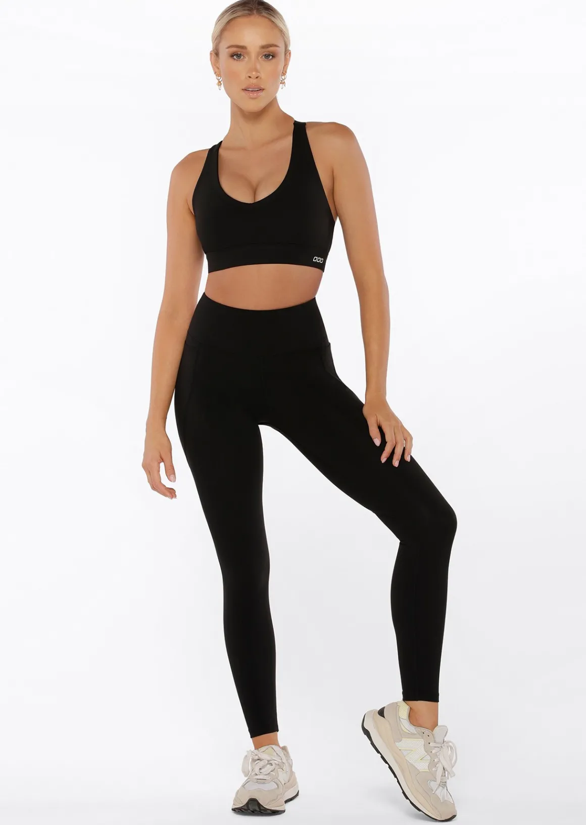 Lorna Jane Amy Phone Pocket Full Length Tech Leggings Black New