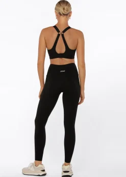 Lorna Jane Amy Phone Pocket Full Length Tech Leggings Black New
