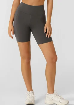 Lorna Jane Amy Phone Pocket Tech Bike Short Titanium Outlet
