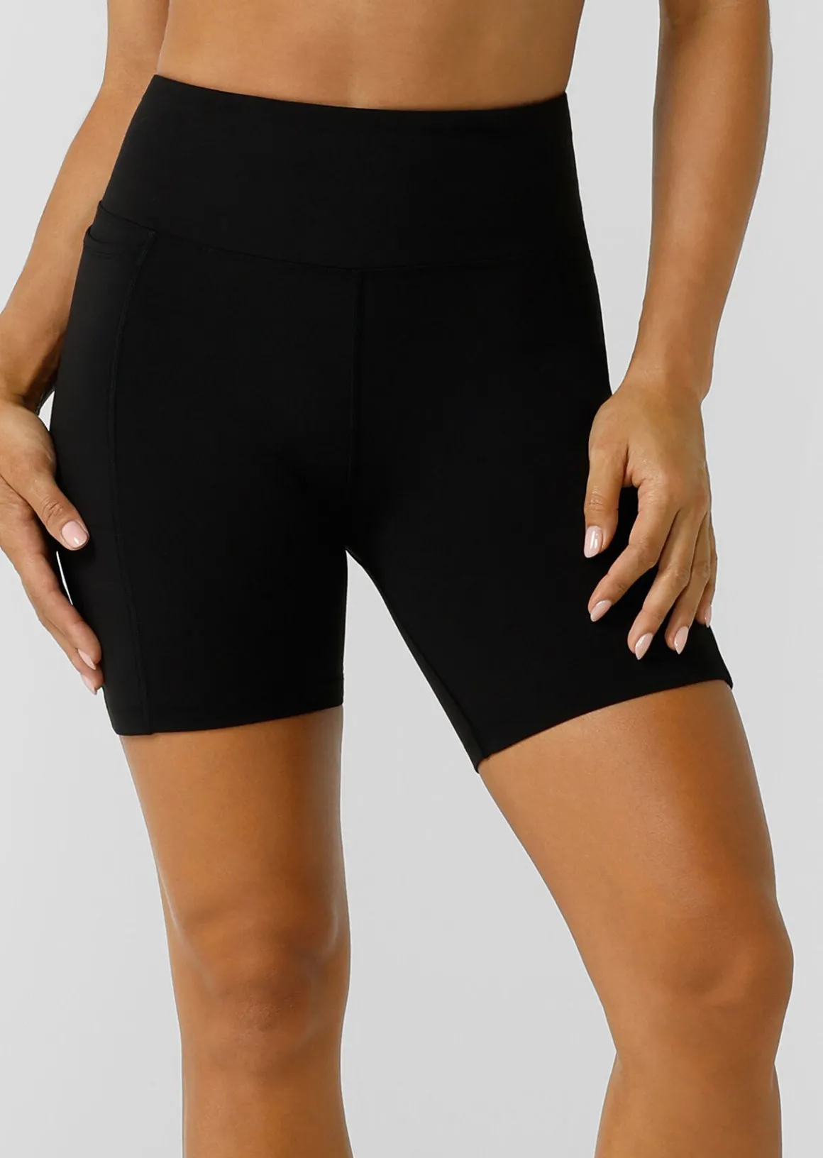 Lorna Jane Amy Phone Pocket Tech Bike Short RecycledBlack New
