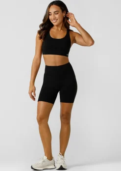 Lorna Jane Amy Phone Pocket Tech Bike Short RecycledBlack New