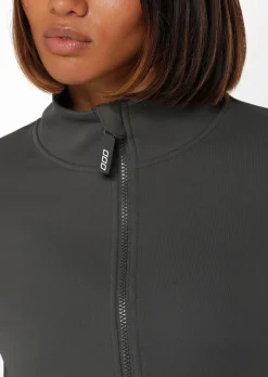 Lorna Jane Amy Thermal Active Zip Through Jacket Titanium Best