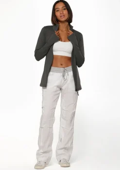Lorna Jane Amy Thermal Active Zip Through Jacket Titanium Best