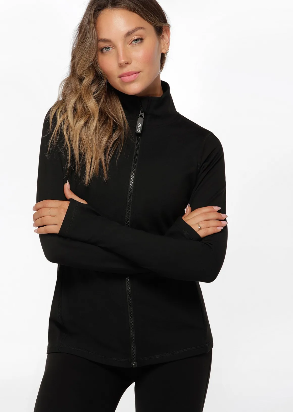 Lorna Jane Amy Thermal Active Zip Through Jacket Black Hot