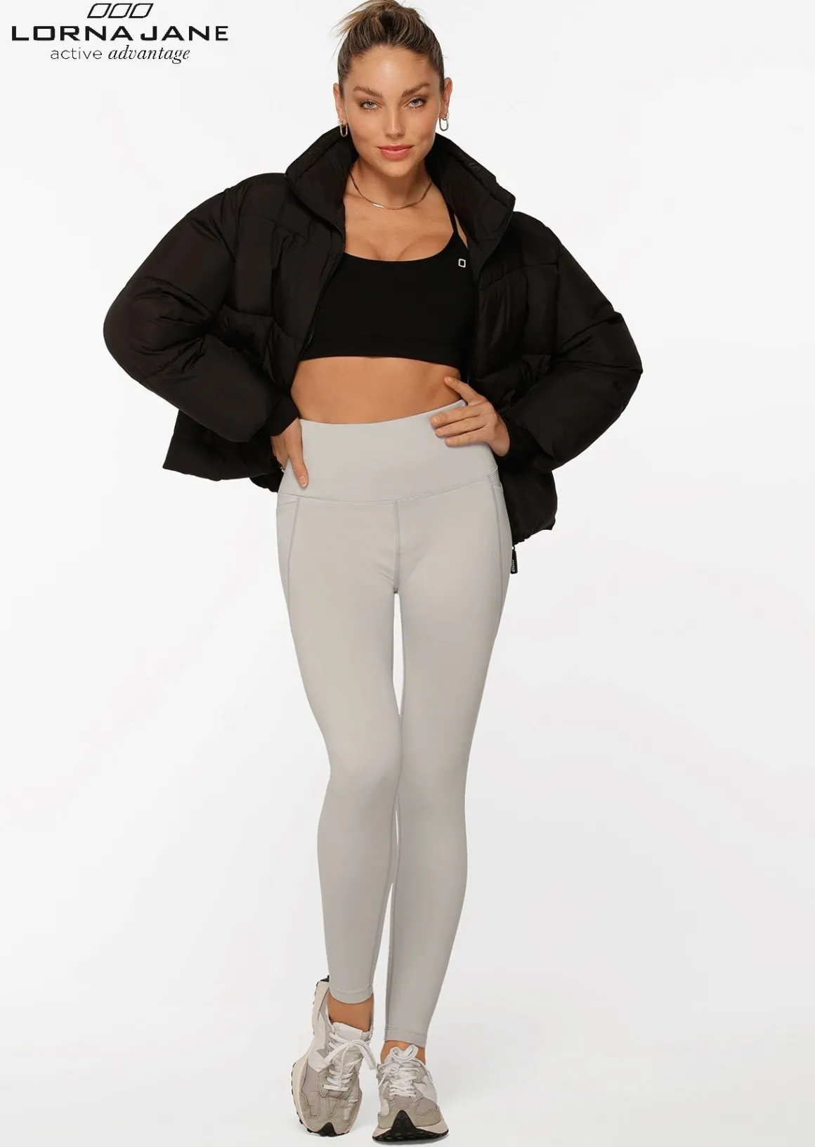 Lorna Jane Amy Winter Thermal Phone Pocket Tech Leggings Galaxy Sale