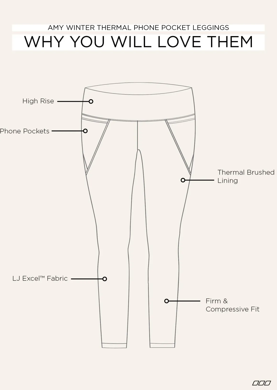 Lorna Jane Amy Winter Thermal Phone Pocket Tech Leggings Black Sale
