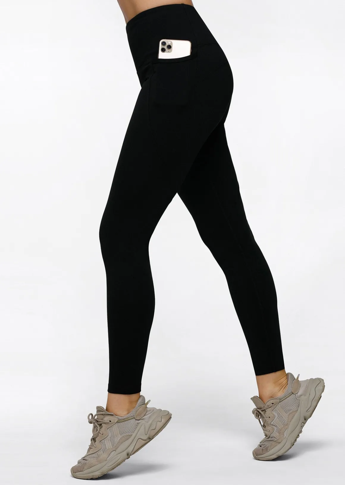 Lorna Jane Amy Winter Thermal Phone Pocket Classic Leggings Black Online