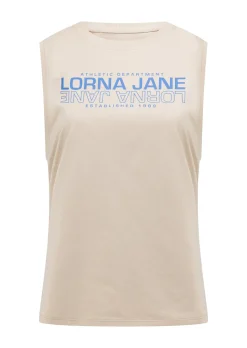 Lorna Jane Athletic Transdry Muscle Tank OffWhite Discount