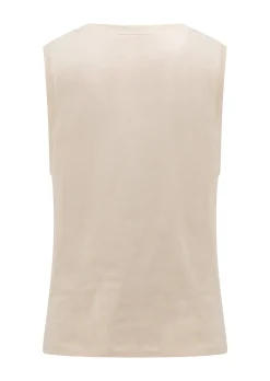 Lorna Jane Athletic Transdry Muscle Tank OffWhite Discount