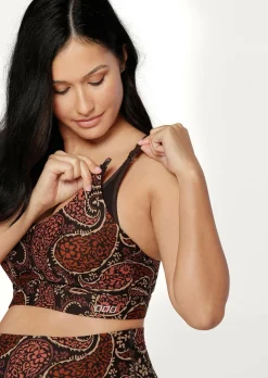 Lorna Jane Boheme Racer Back Nursing Bra BohemePrint Outlet