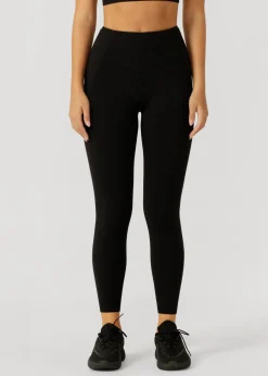 Lorna Jane Booty Lift and Support Pocket Ankle Biter Leggings Black New
