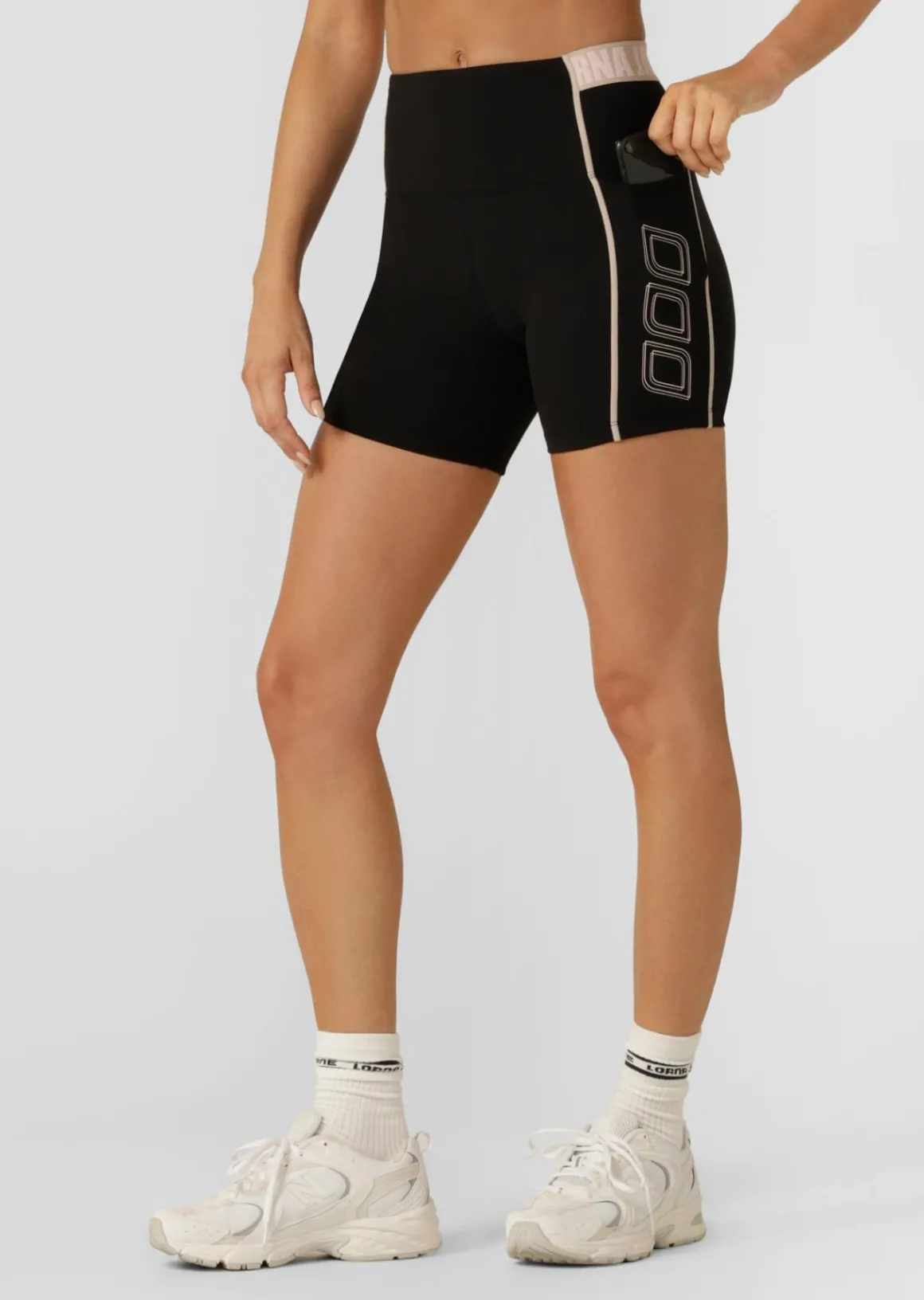 Lorna Jane Break Line 12cm Bike Short Black Hot