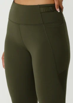 Lorna Jane Cinch And Support Phone Pocket Ankle Biter Leggings LuxuryGreen Best