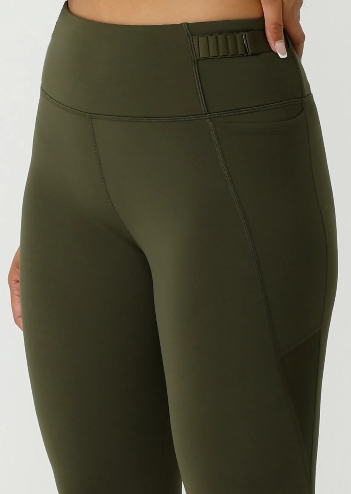 Lorna Jane Cinch And Support Phone Pocket Ankle Biter Leggings LuxuryGreen Best