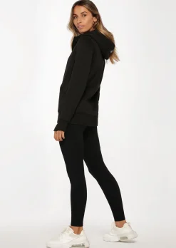 Lorna Jane Classic Zip Thru Hoodie Jacket Black Discount