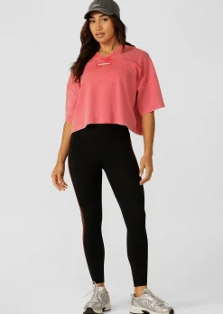Lorna Jane College Nostalgia Cropped T-Shirt WashedGinger Discount