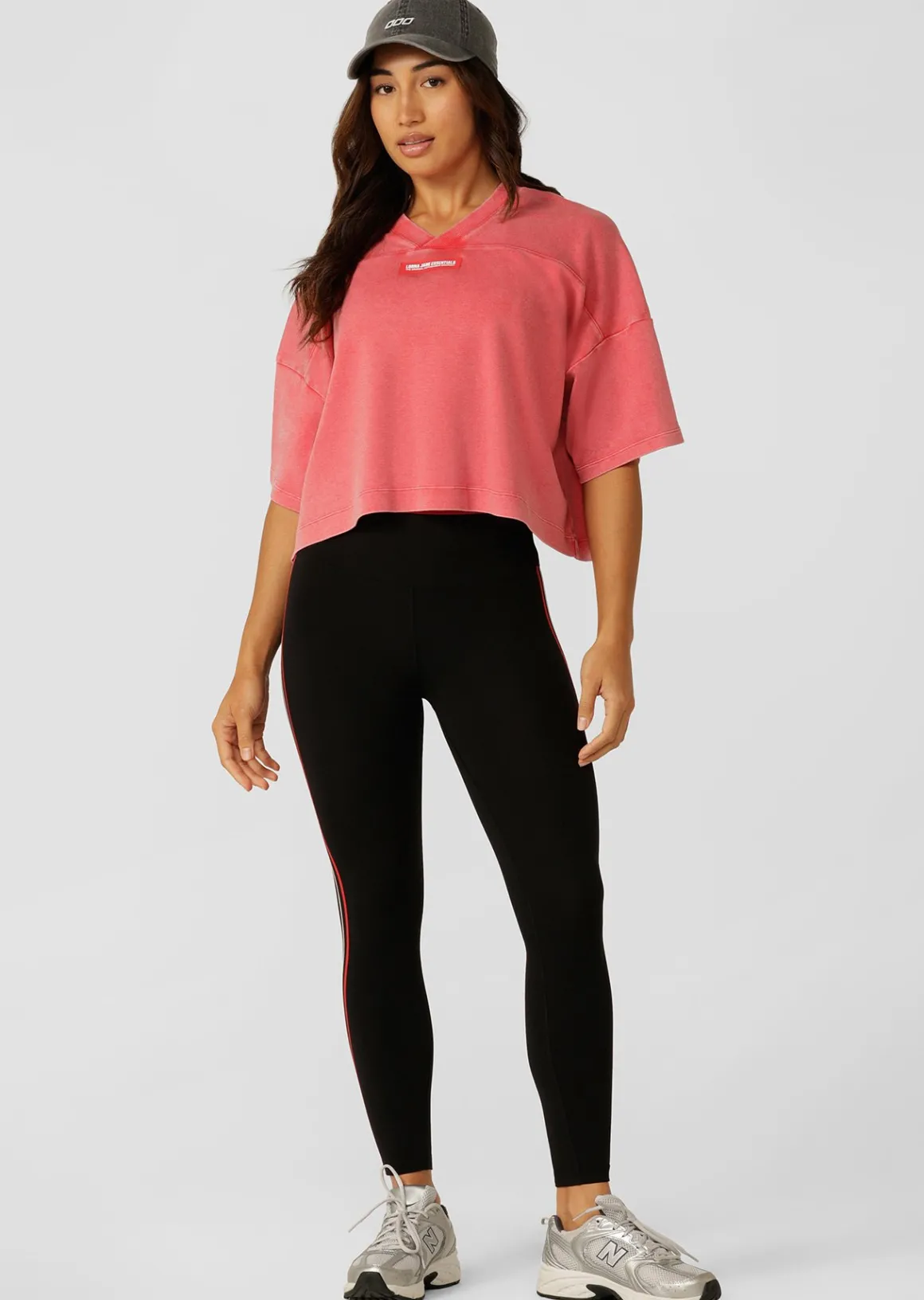 Lorna Jane College Nostalgia Cropped T-Shirt WashedGinger Discount