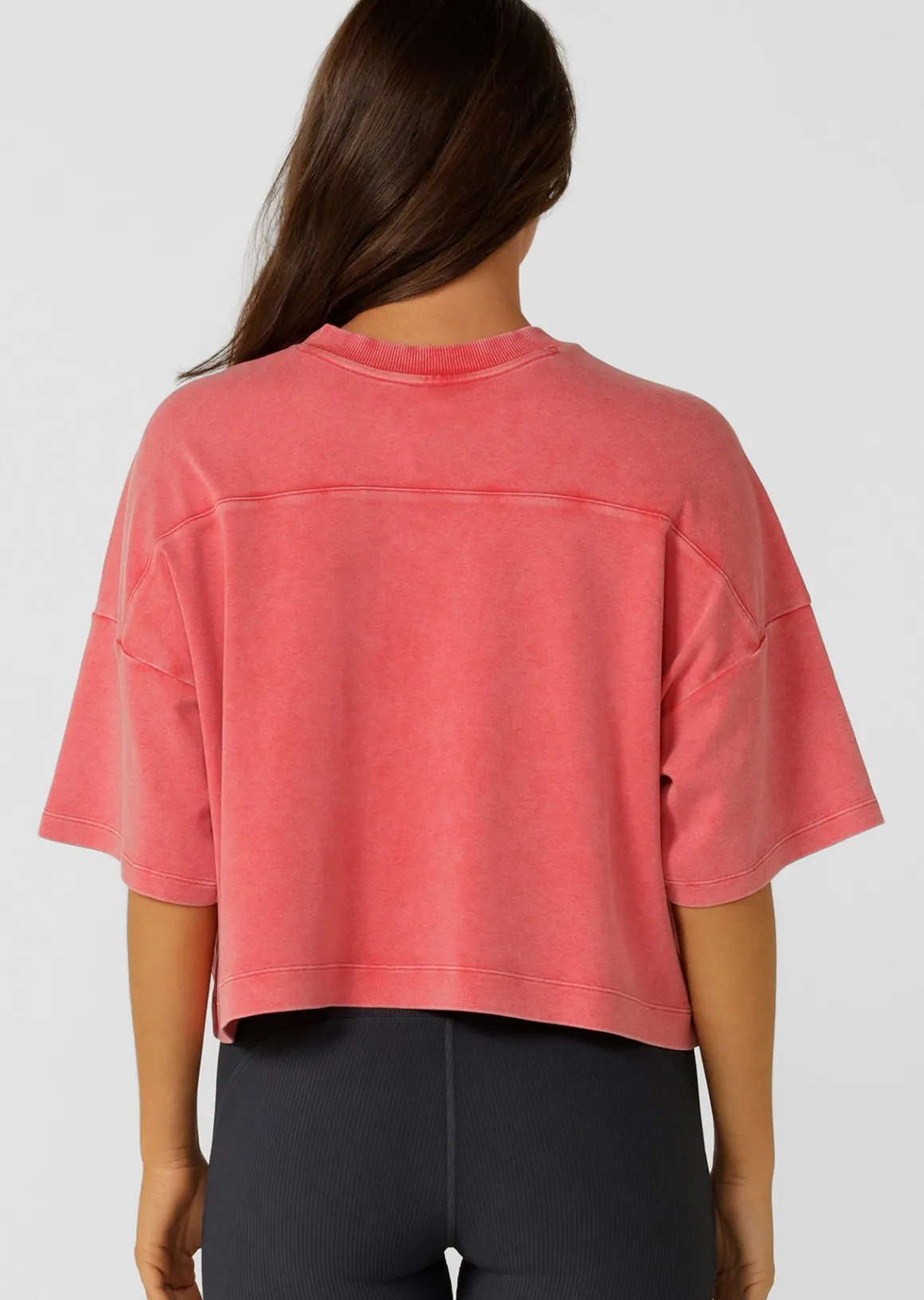 Lorna Jane College Nostalgia Cropped T-Shirt WashedGinger Discount