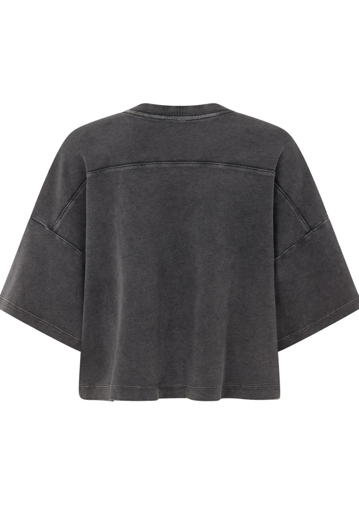 Lorna Jane College Nostalgia Cropped T-Shirt WashedBlack Clearance