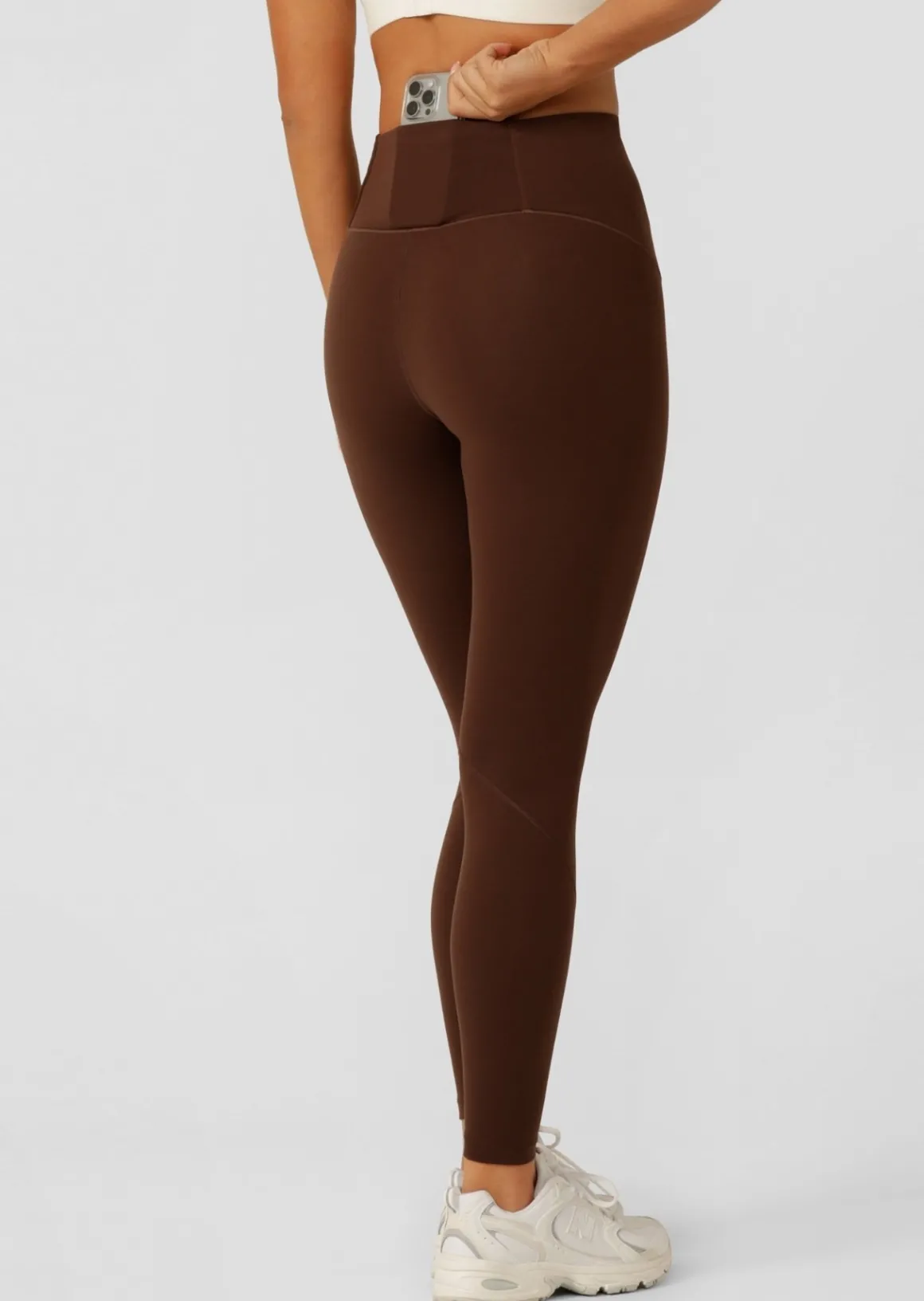 Lorna Jane Contour Everyday Full Length Leggings Espresso Hot