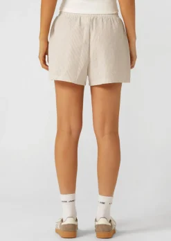 Lorna Jane Country Club Seersucker Shorts LatteStripe Sale