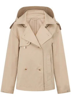 Lorna Jane Cropped Sports Trench Tan Clearance