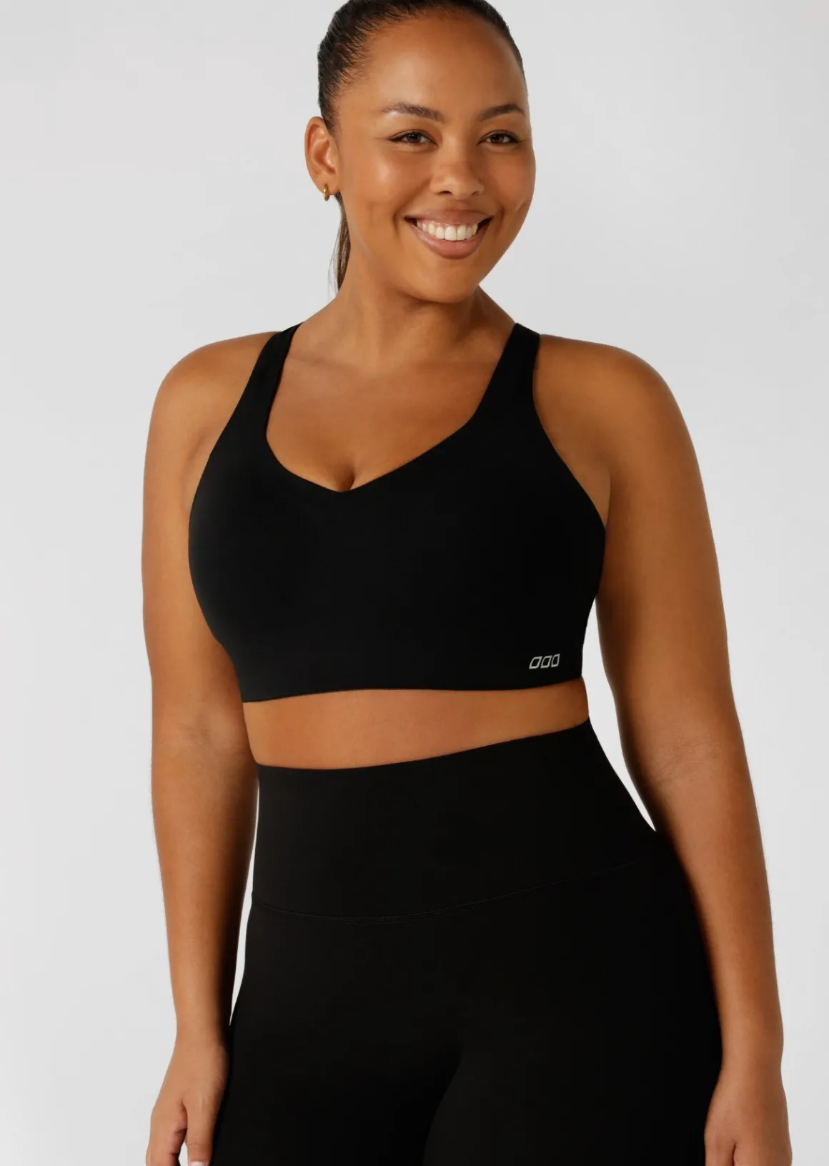 Lorna Jane Curve Control Moulded Sports Bra Black Outlet