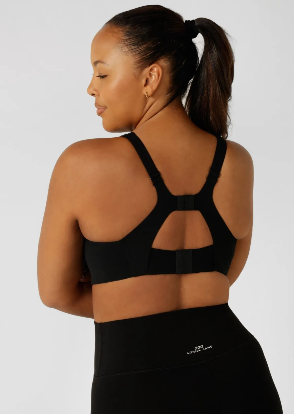Lorna Jane Curve Control Moulded Sports Bra Black Outlet