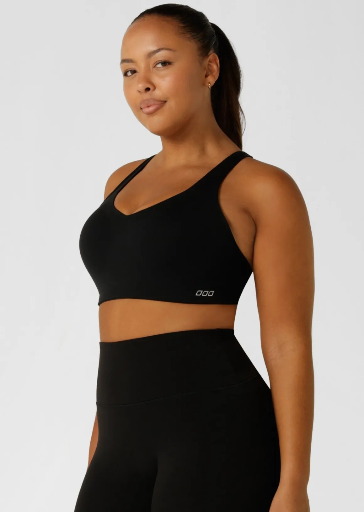 Lorna Jane Curve Control Moulded Sports Bra Black Outlet